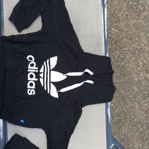 Black Adidas crop top size xs
